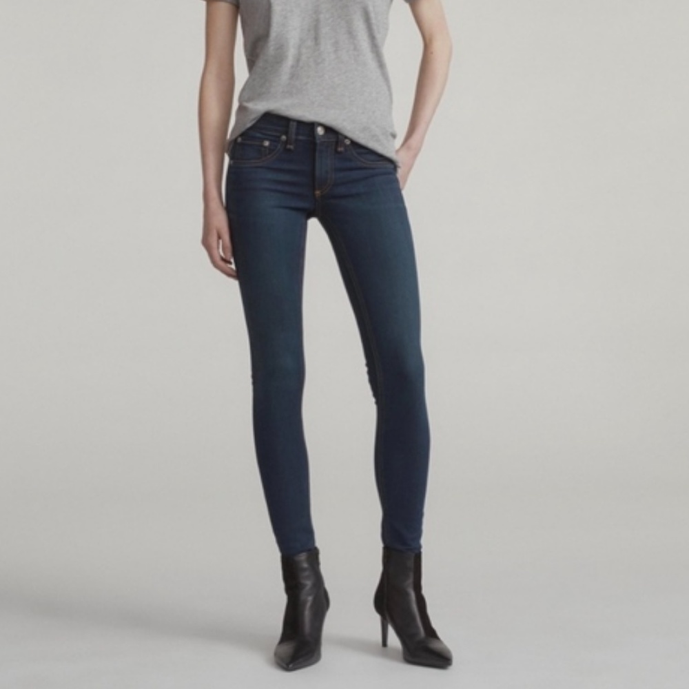 Rag & Bone Skinny Jeans SZ 25 Clean Charin